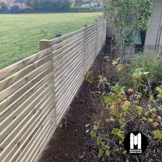 Venetian slatted fencing East Kent by Moores Fencing